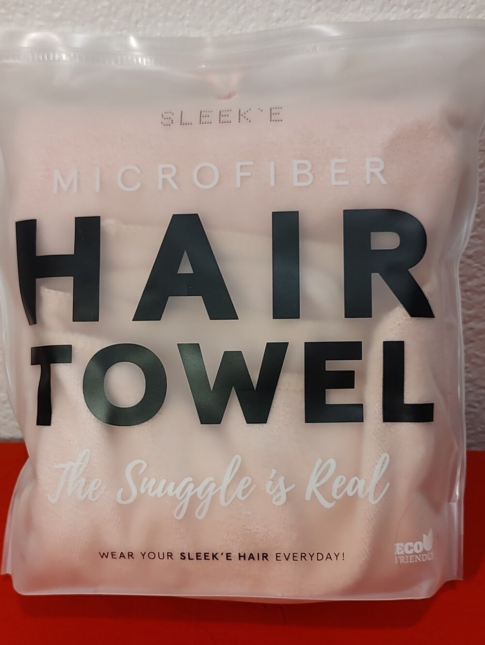 Sleek'e Microfiber Hair Towel - Millenial Pink - NEW super absorbent
